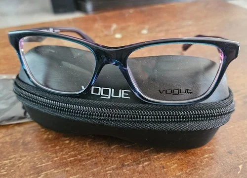 VOGUE VO2787 2267 Transparent Green Violet 51-16-140 Eyeglasses Frame Case Cloth