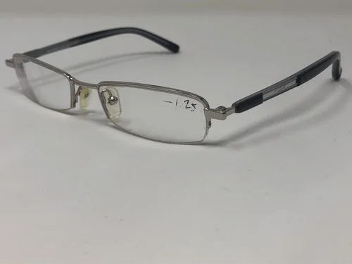 VOGUE VO3536 323 Eyeglass Frames 50-18-140 Half Rim Silver/Black