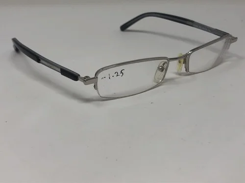 VOGUE VO3536 323 Eyeglass Frames 50-18-140 Half Rim Silver/Black 3