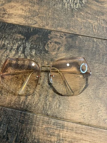 Vtg 1950’s Shuron Horn Rim Eyeglasses Frames Spectacles Black 12K GF Rockabilly