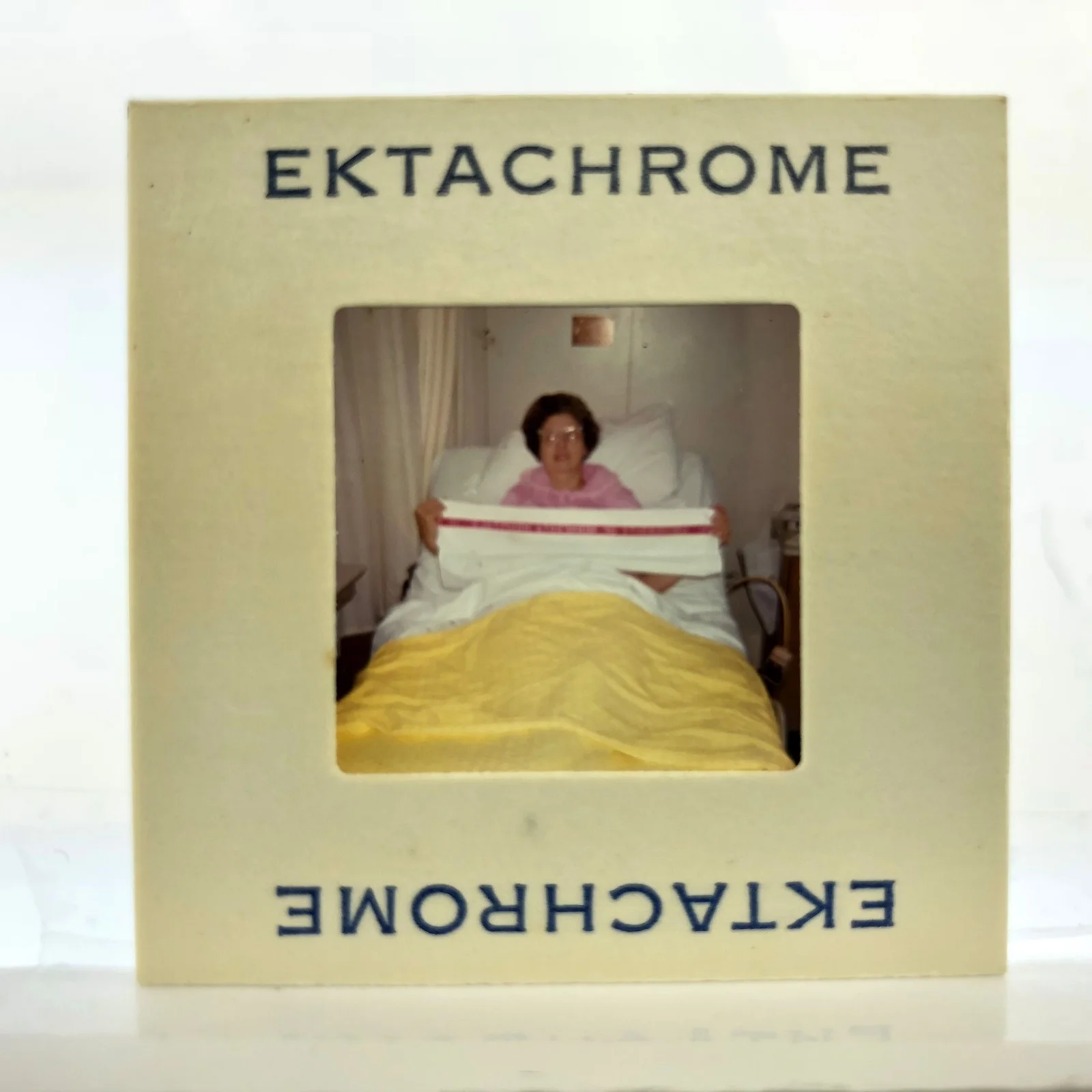 Vtg 1960s Ektachrome 35mm Color Slide University of MN Hospital Cat Eye Glasses 2