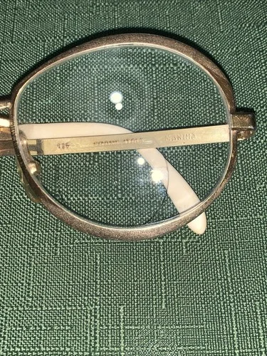 Vtg 60’s/70’s Safilo 135 Martha Eyeglass Frames Italy Trifocals Gold Tone Cream 4