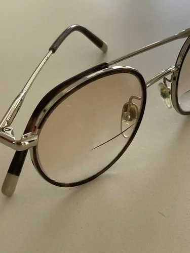 VTG Calvin Klein Eyeglass Metal Frames round glasses 80s Keith Haring 50 20 140 3