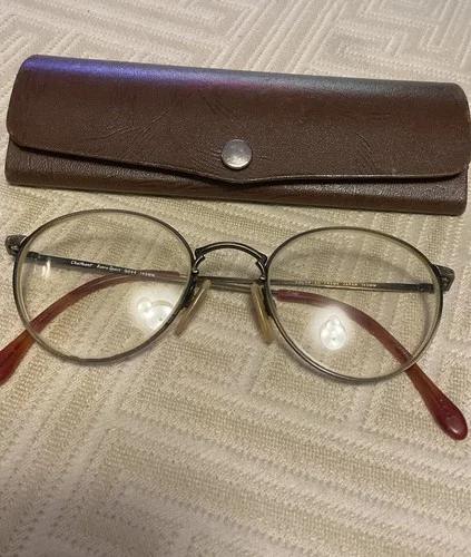 VTG Charmant Filigree Arm Glasses Tortoise Clear Frame G044 144mm 1970