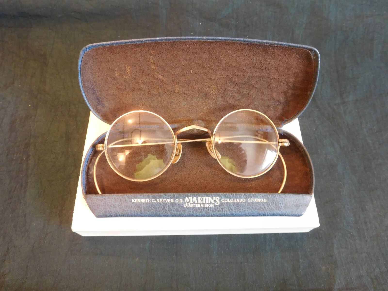 Vtg Eyeglasses American Optical 1/10 12K GF MOP Pads Antique Bi-Focal Safety