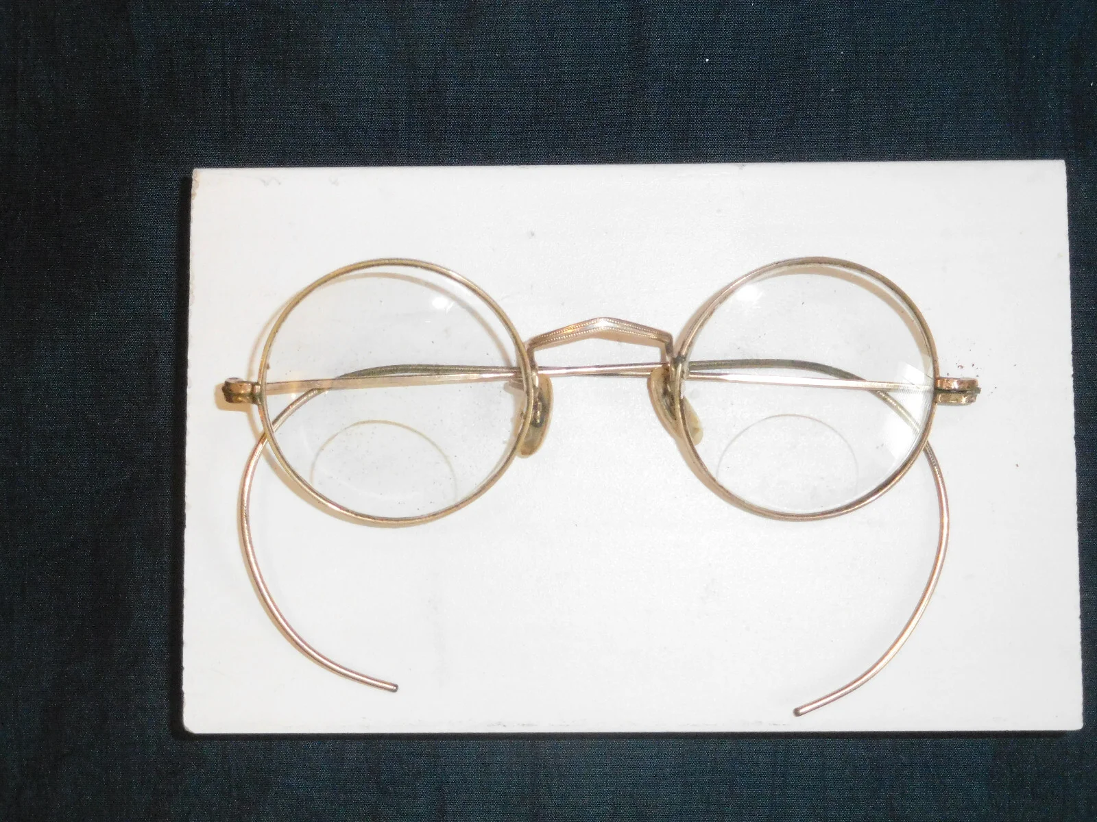 Vtg Eyeglasses American Optical 1/10 12K GF MOP Pads Antique Bi-Focal Safety 2