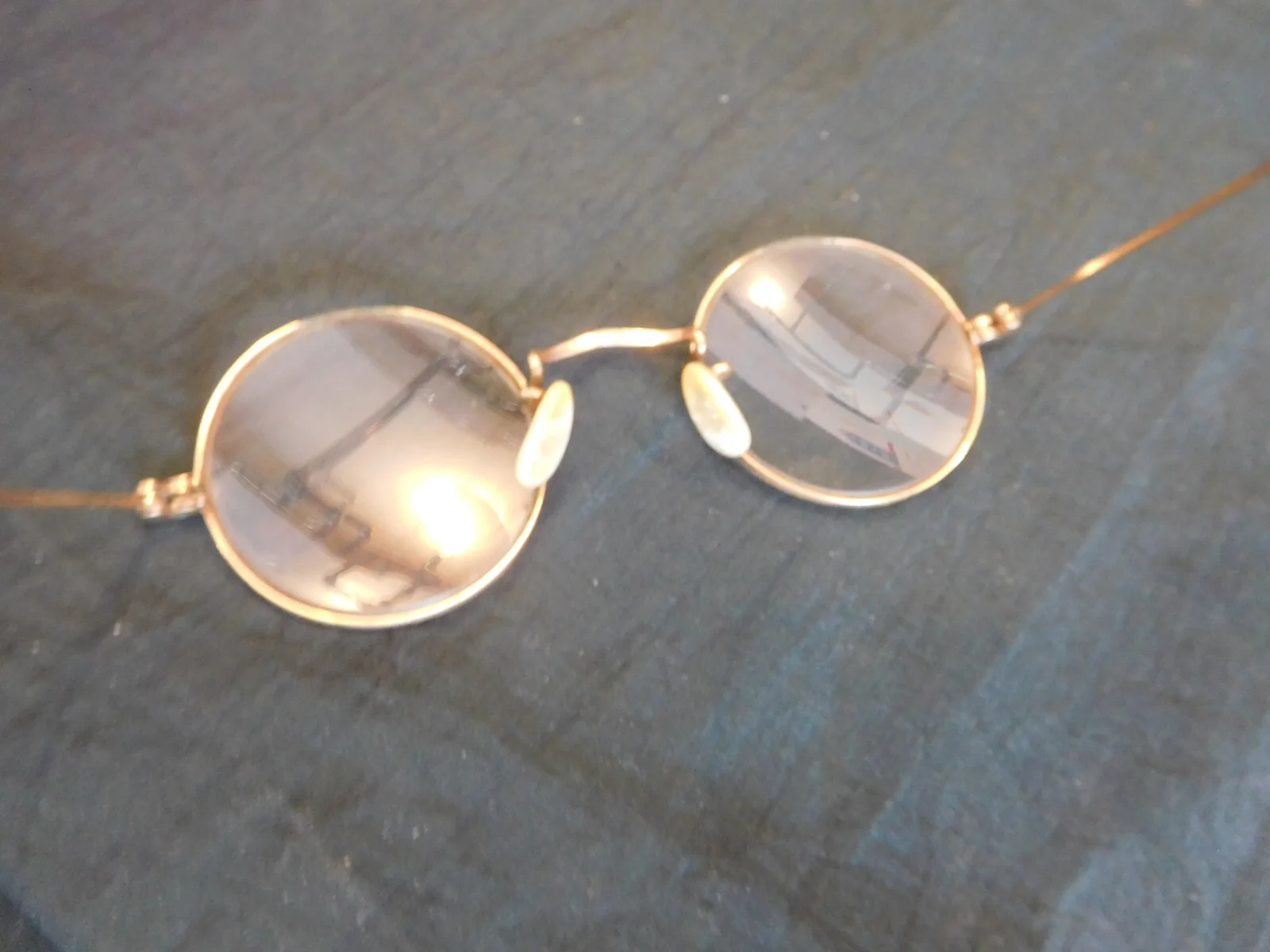 Vtg Eyeglasses American Optical 1/10 12K GF MOP Pads Antique Bi-Focal Safety 4
