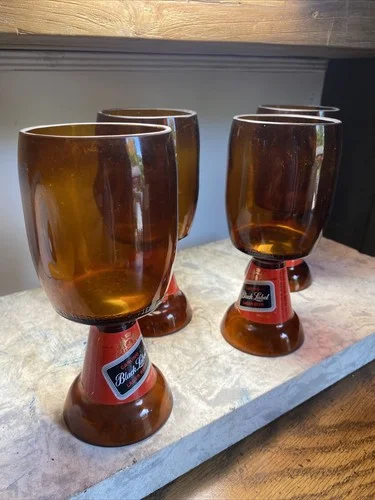 VTG Handmade Heidelberg bottle Glasses Carling Brewing Tacoma WA 1970