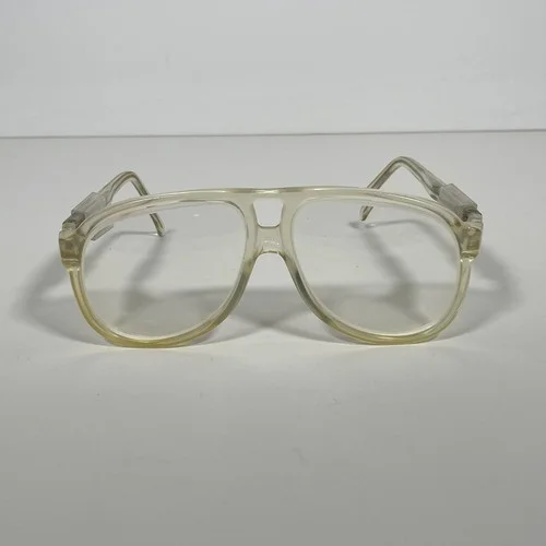 VTG Liberty Sport Lok Transparent Frame Oversized Aviator Prescription Glasses 3