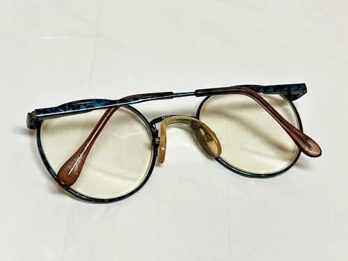 VTG Marchon DISNEY 120 Kids Eyeglasses Sunglasses Frames 44-20 Teal Round W Case 3