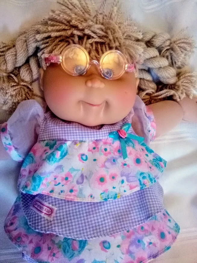 VTG RARE Cabbage Patch Kid Doll Blue Eyeglasses Glasses Frames