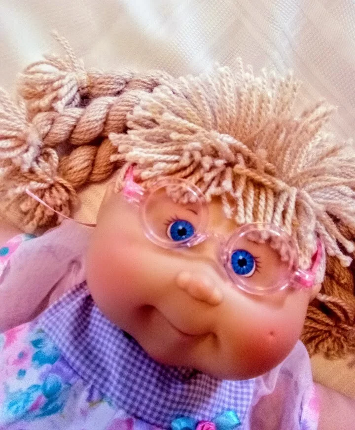 VTG RARE Cabbage Patch Kid Doll Blue Eyeglasses Glasses Frames 2