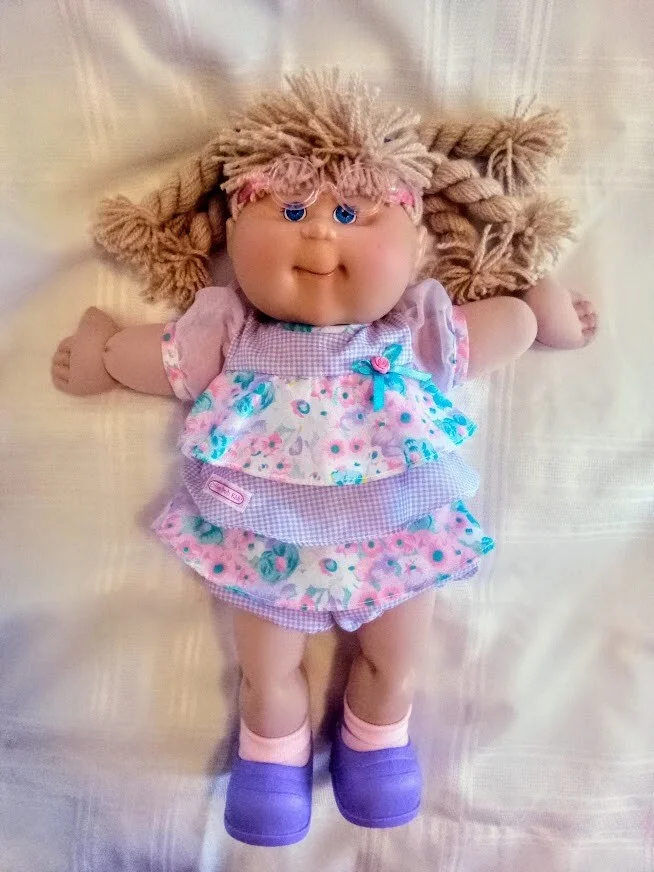 VTG RARE Cabbage Patch Kid Doll Blue Eyeglasses Glasses Frames 3