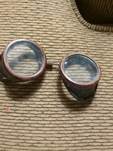 Vtg Safety Goggles Motorcycle Industrial Welsh Mfg USA Steampunk Bakelite