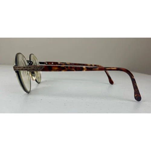 VTG Women Jean Lafont Action 49 Paris France tortoise metal eyeglasses frames 4