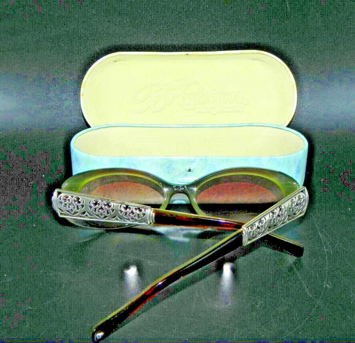 VTG Womens Brighton Symphony Sunglasses Tortoise Silver w/Brown- Case Included 3