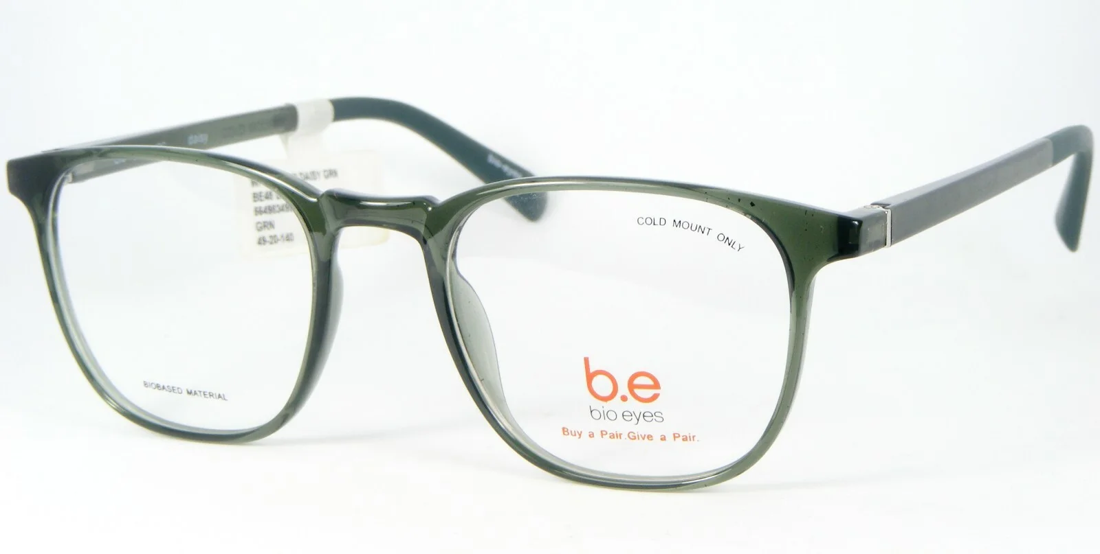 W/ TAG Bio Eyes B.E BE48 DAISY GRN GREEN EYEGLASSES GLASSES FRAME 49-20-140mm