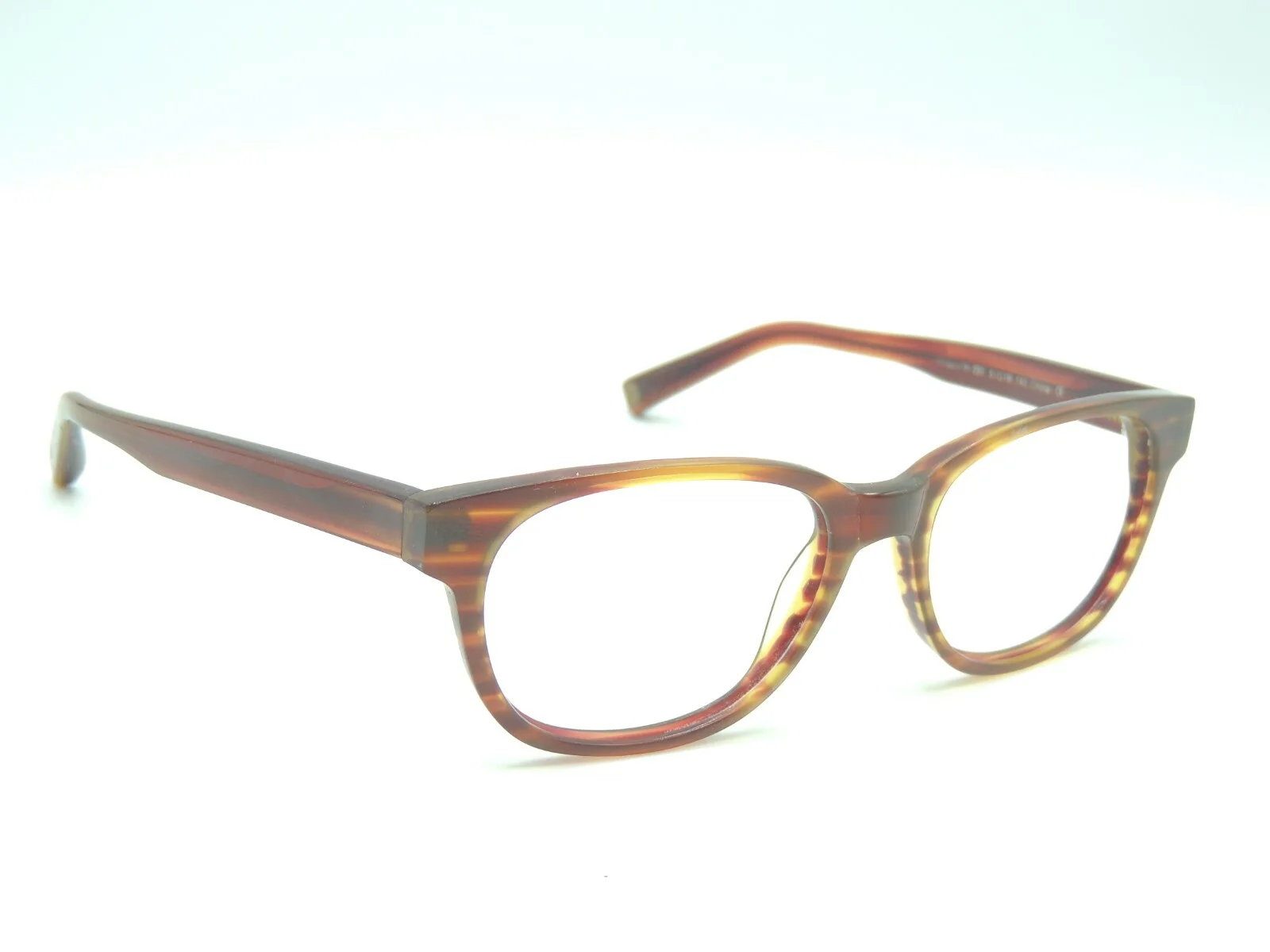 Warby Parker Ainsworth 230 Brown Horn Eyeglass Frames 51 18 140