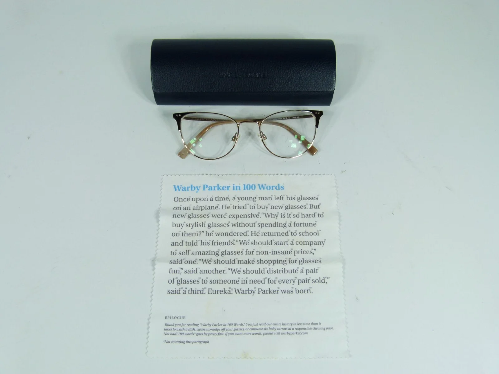 Warby Parker AVA 2233 51-19-142 Rose Gold Eyeglasses Frames w/ Case - FREE S/H!
