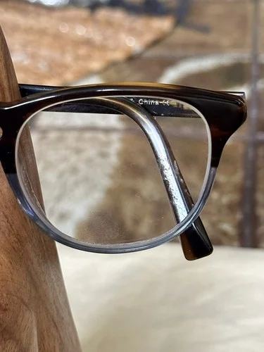 Warby Parker Baker Blue Bird Fade Brown Round Eyeglasses Frame 49-20 145 New 4