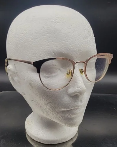 Warby Parker Blair 2233 49-19 145 Round Cat Eye Rose Gold Eyeglasses Frame Women