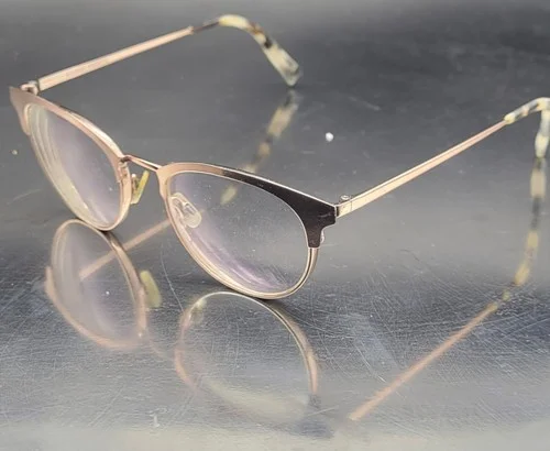 Warby Parker Blair 2233 49-19 145 Round Cat Eye Rose Gold Eyeglasses Frame Women 3
