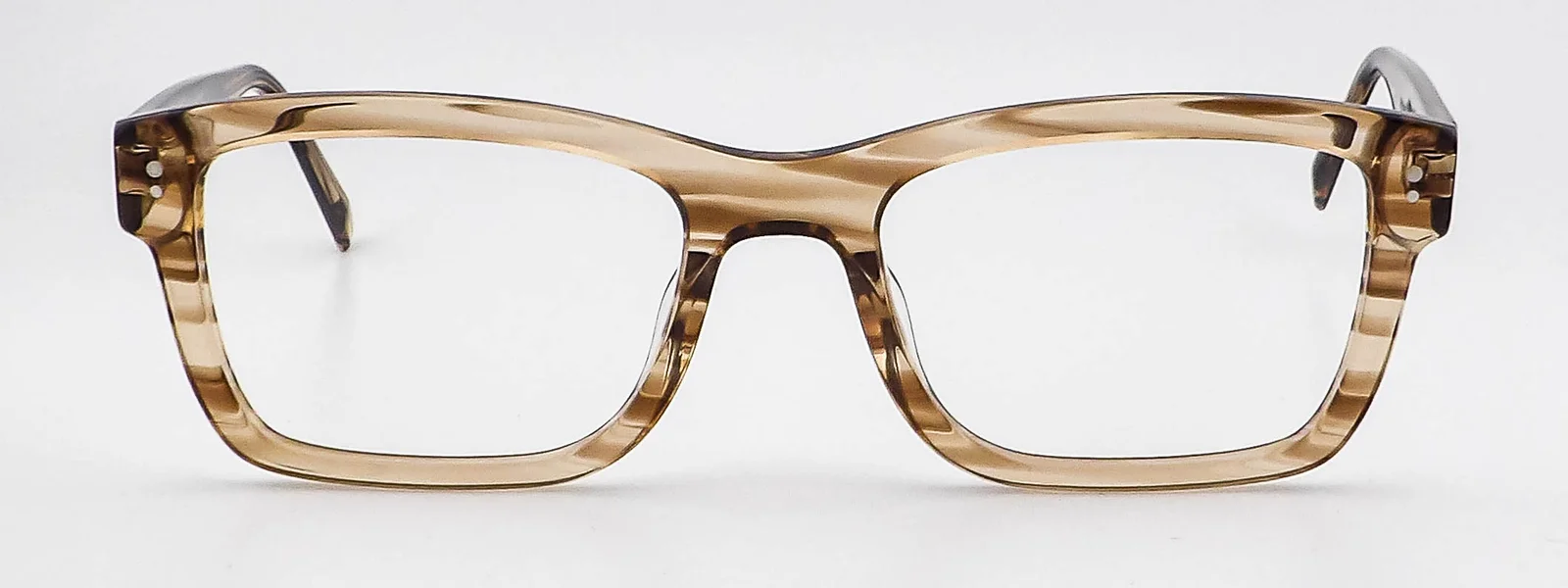 Warby Parker Boggs XW Extra Wide 207 Chestnut Crystal Eyeglasses Frames 55-20-15
