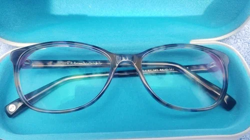 Warby Parker Daisy 147 Designer Eyeglasses Frames w/ Case 54-17-142
