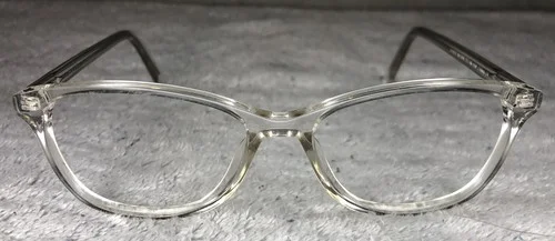 Warby Parker Daisy M 500 Clear Translucent Square Eyeglasses Frames 52-16-140 4
