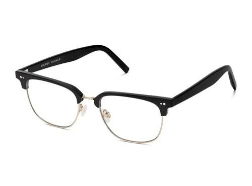 Warby Parker Eyeglasses Baird Jet Black with Polished Gold
