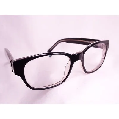 Warby Parker Eyeglasses Black Frame With Interior Gold Trim