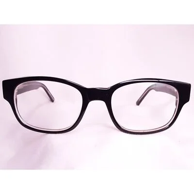 Warby Parker Eyeglasses Black Frame With Interior Gold Trim 2