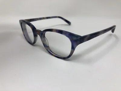 Warby Parker Eyeglasses Frame NEWTON 147 46-20-145 Blue Marble 3