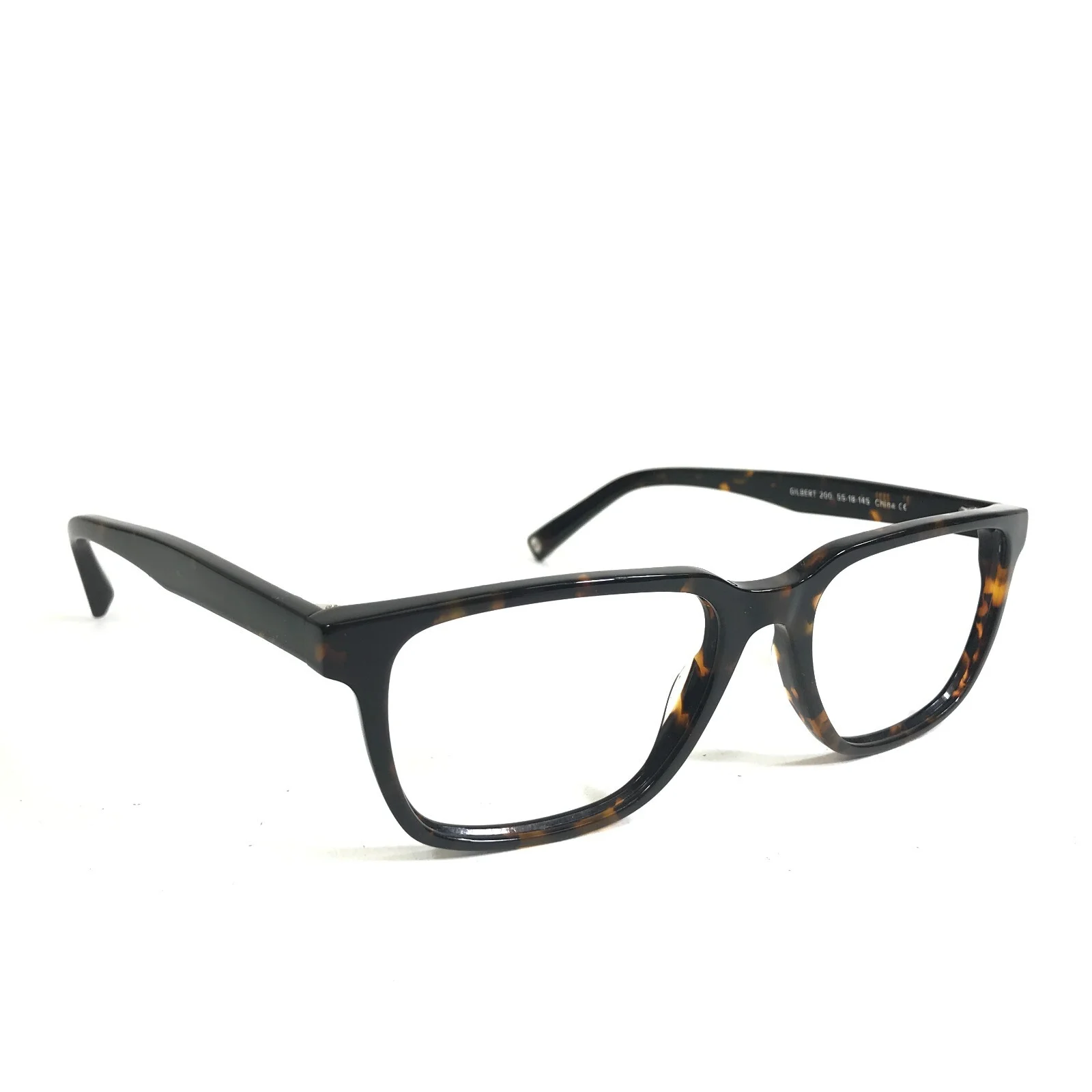Warby Parker Eyeglasses Frames GILBERT 200 Tortoise Square Full Rim 55-18-145 2