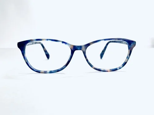 Warby Parker Eyeglasses Wayfarer Gray Blue Clear Tortoise Daisy 147 54 17 142