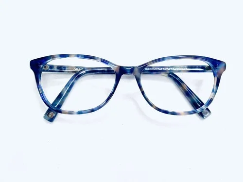 Warby Parker Eyeglasses Wayfarer Gray Blue Clear Tortoise Daisy 147 54 17 142 4