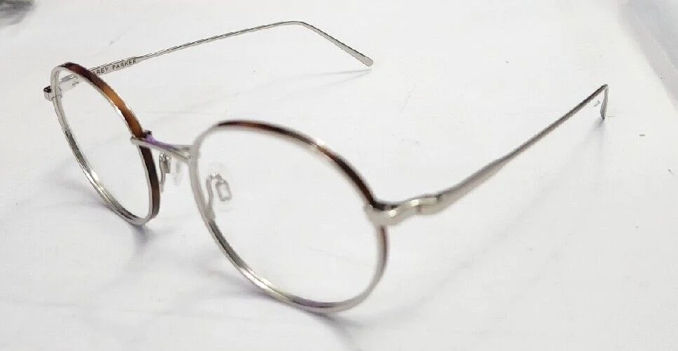 Warby Parker Garrison M2158 Polished Silver Round Eyeglasses Frame 50-19 140 New 2