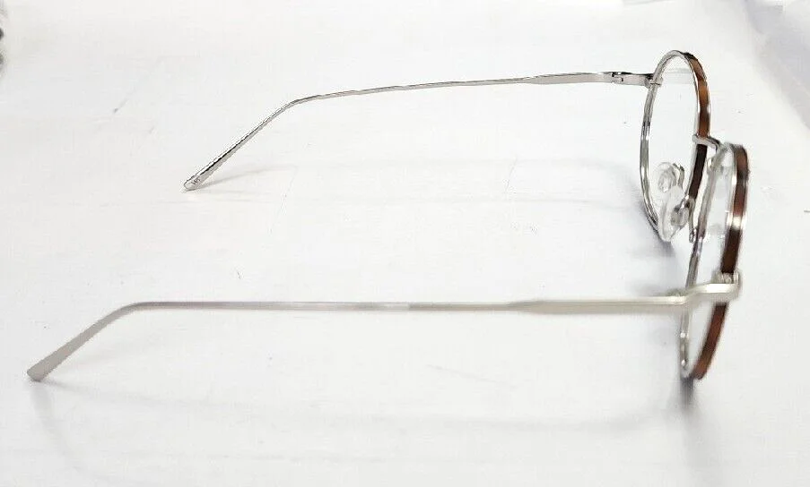 Warby Parker Garrison M2158 Polished Silver Round Eyeglasses Frame 50-19 140 New 3