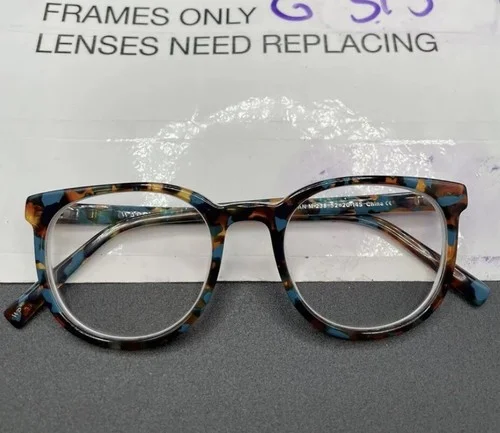 Warby Parker Gillian M 238 Designer Eyeglass Frames Teal Tortoise 52-20-145