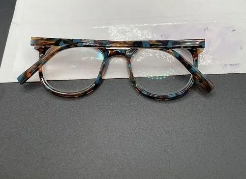 Warby Parker Gillian M 238 Designer Eyeglass Frames Teal Tortoise 52-20-145 4