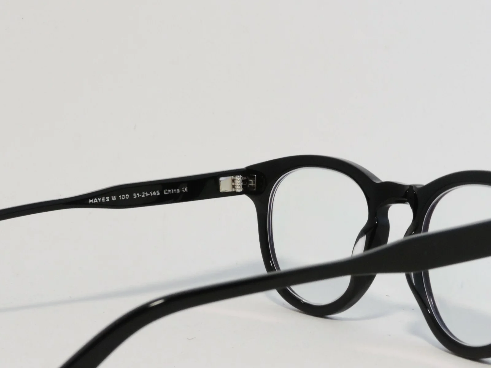 WARBY PARKER HAYES WIDE ACETATE EYEGLASS FRAMES JET BLACK 51-21-145 NEW* 4