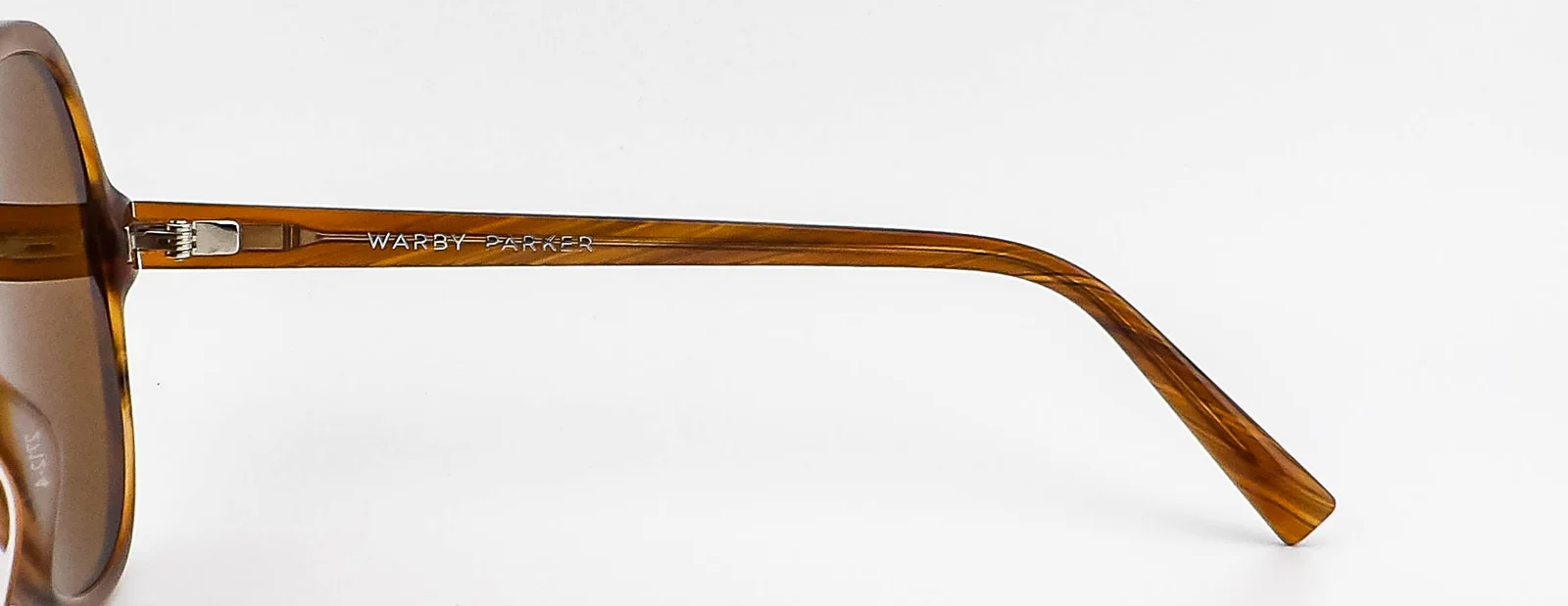 Warby Parker Karina XW Extra Wide Eyeglasses Frames 229 Striped Affogato 60-14-1 4