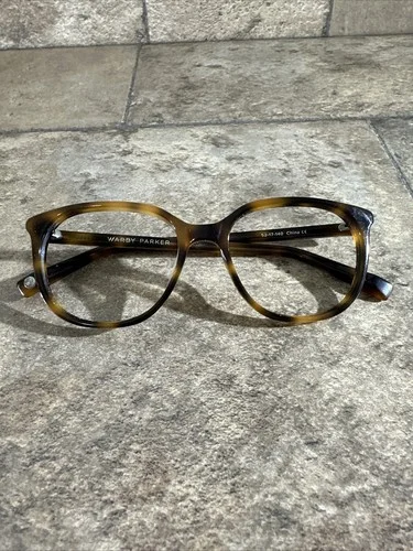Warby Parker Laurel 225 Brown Tortoise Square Eyeglasses Frames 52-17 140