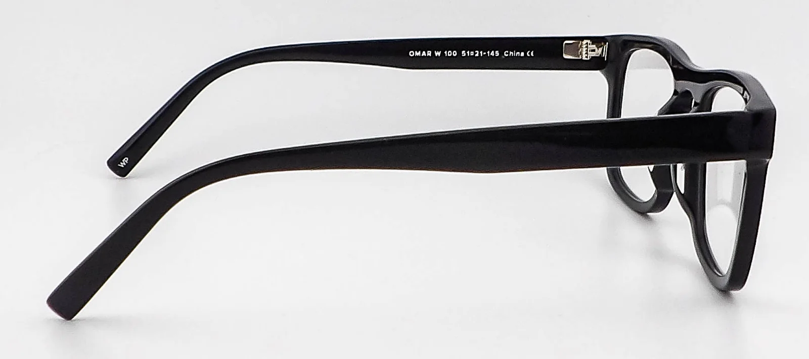Warby Parker Omar W Wide 100 Jet Black Eyeglasses Frames 51-21-145 2