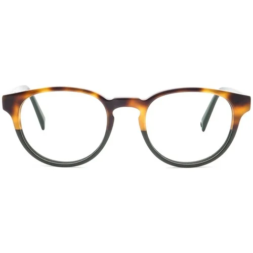 Warby Parker Percey 221 Tortoise Green Round Eyeglasses Frame 48-20 140 Read*** 2