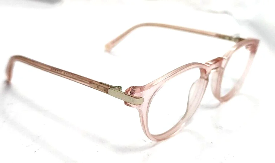 Warby Parker Percey 6600 Crystal Pink Round Eyeglasses Frame 49-19 135 READ 3