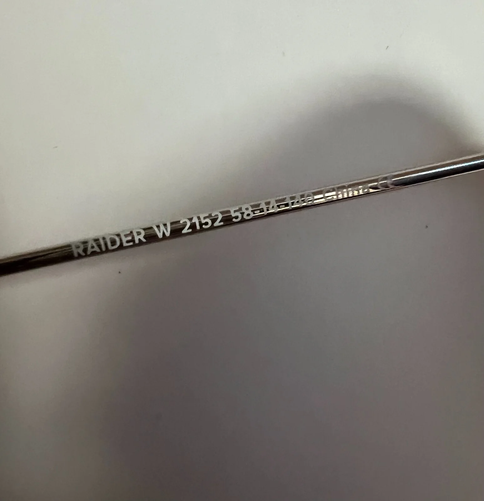 Warby Parker Raider W 2152 Silver Aviator Eyeglasses Sunglasses Frames 58-14-140 4