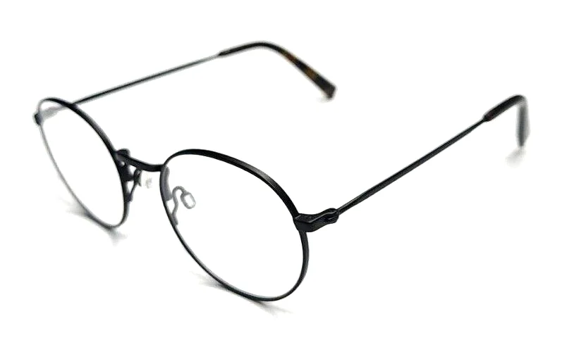 Warby Parker Simon 2101 Narrow Black Metal Round Eyeglasses Frame 47-19 140 New