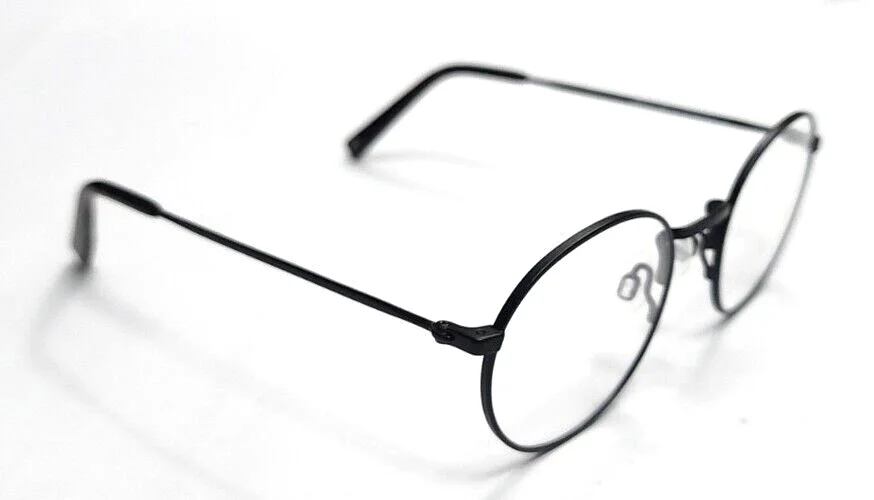 Warby Parker Simon 2101 Narrow Black Metal Round Eyeglasses Frame 47-19 140 New 3