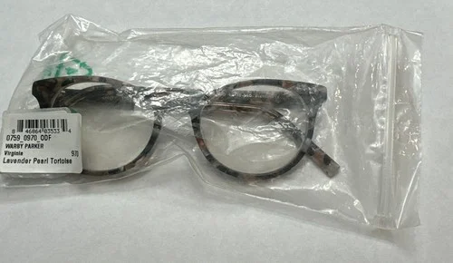 WARBY PARKER VIRGINIA EYEGLASS FRAMES LAVENDER Pearl TORTOISE 48-18-140 NEW*